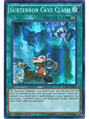 Subterror Cave Clash - RATE-EN085 - Super Rare 1st Edition