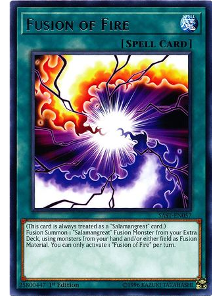 Fusion of Fire - SAST-EN057 - Rare 1st Edition 1