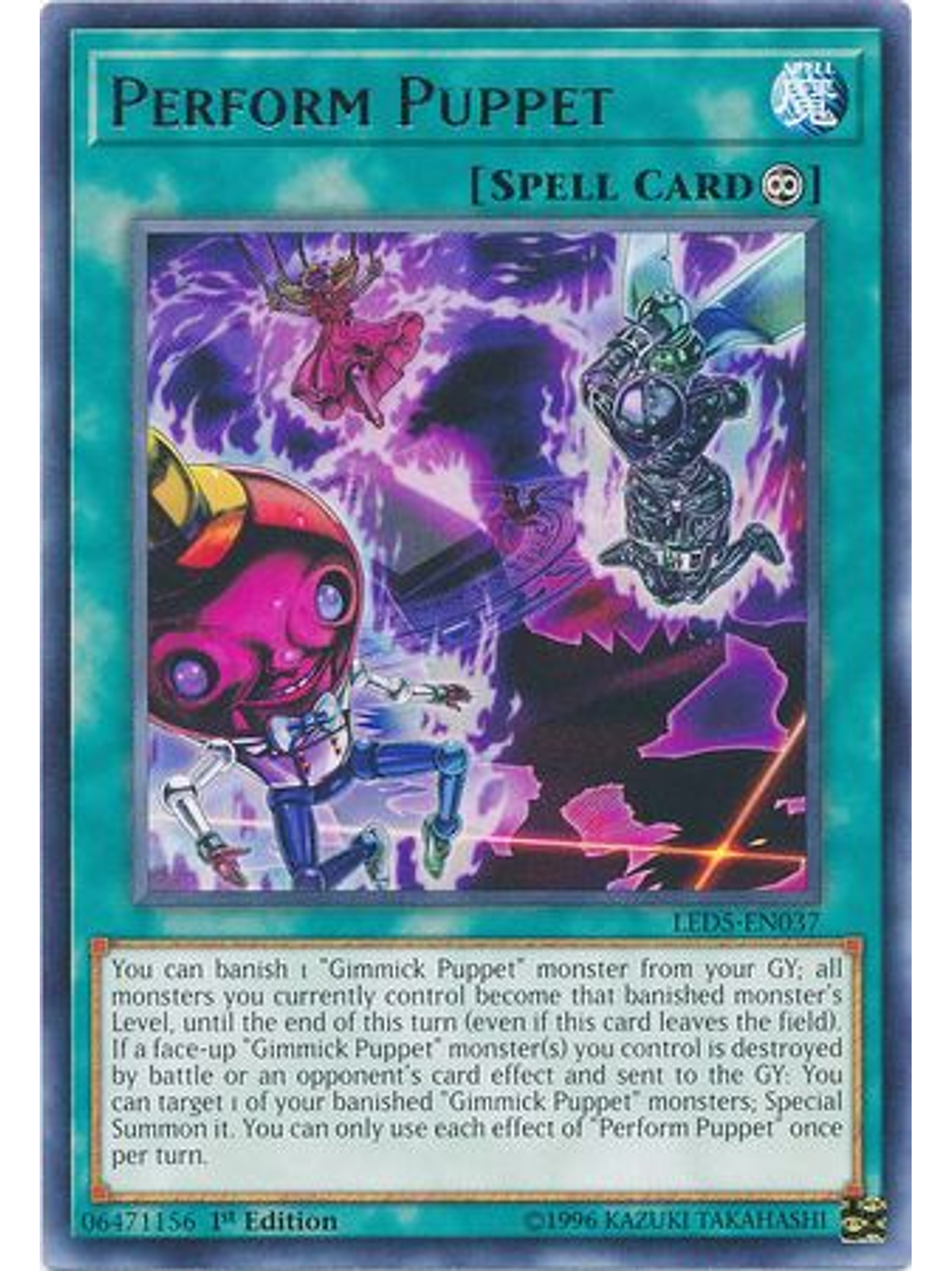 Perform Puppet - LED5-EN037 - Rare 1st Edition 1