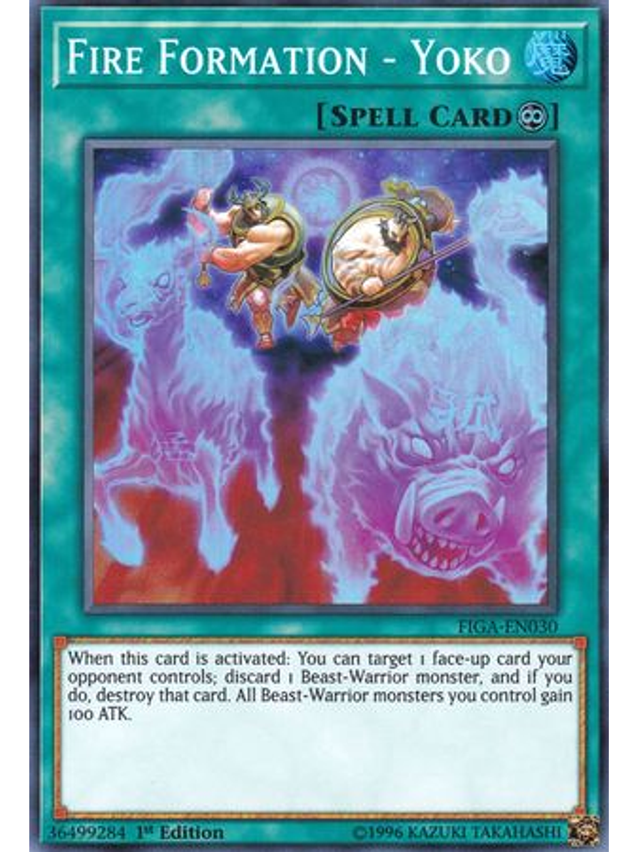 Fire Formation - Yoko - FIGA-EN030 - Super Rare 1st Edition 1