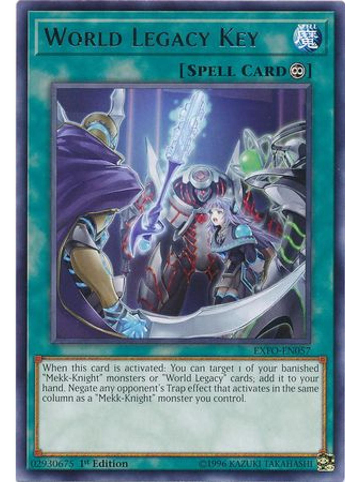 World Legacy Key - EXFO-EN057 - Rare 1st Edition 1