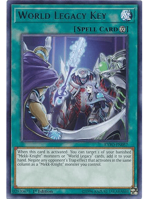 World Legacy Key - EXFO-EN057 - Rare 1st Edition