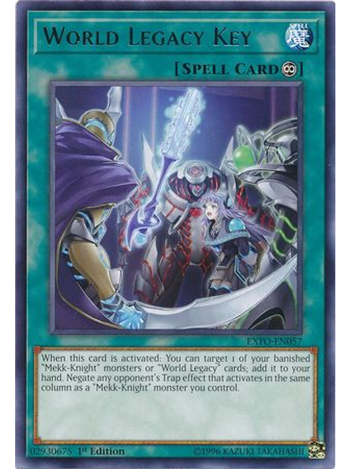 World Legacy Key - EXFO-EN057 - Rare 1st Edition 1