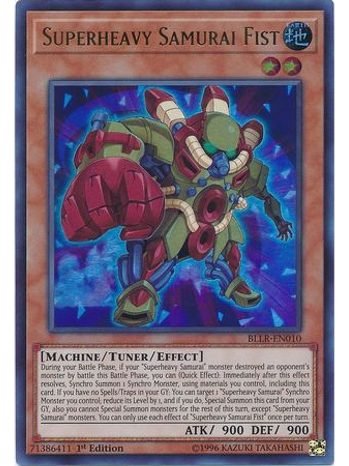 Superheavy Samurai Fist - bllr-en010 - Ultra Rare 1st Editio 1
