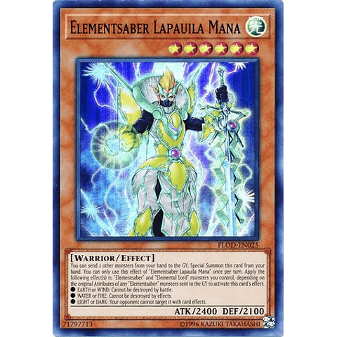 Elementsaber Lapauila Mana - FLOD-EN025 - Super Rare Unlimited