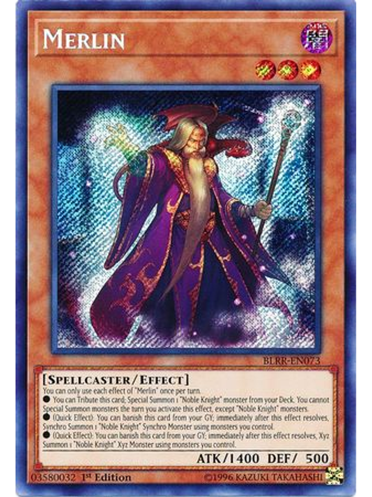Merlin - BLRR-EN073 - Secret Rare 1st Edition 1