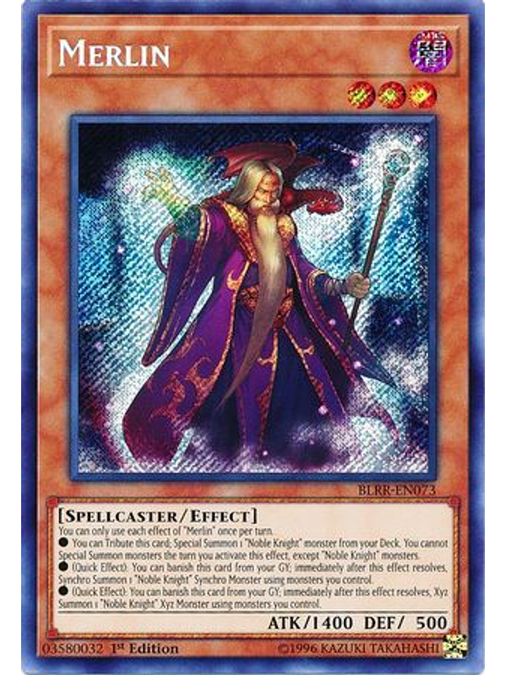Merlin - BLRR-EN073 - Secret Rare 1st Edition 1