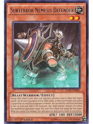 Subterror Nemesis Defender - RATE-EN082 - Rare 1st Edition