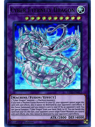 Cyber Eternity Dragon - LED3-EN012 - Ultra Rare 1st Edition