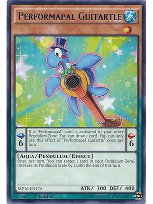 Performapal Guitartle - MP16-EN175 - Rare 1st Edition