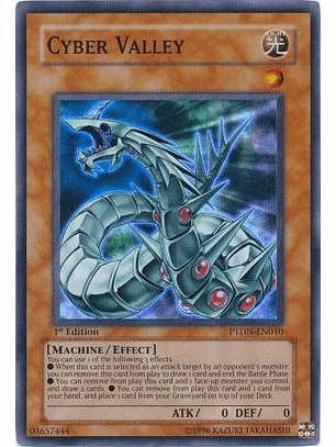 Cyber Valley - PTDN-EN010 - Super Rare 1st Edition