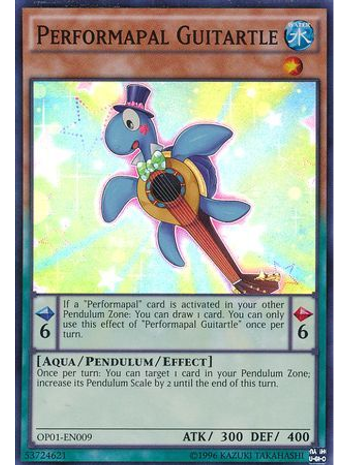 Performapal Guitartle - OP01-EN009 - Super Rare 1