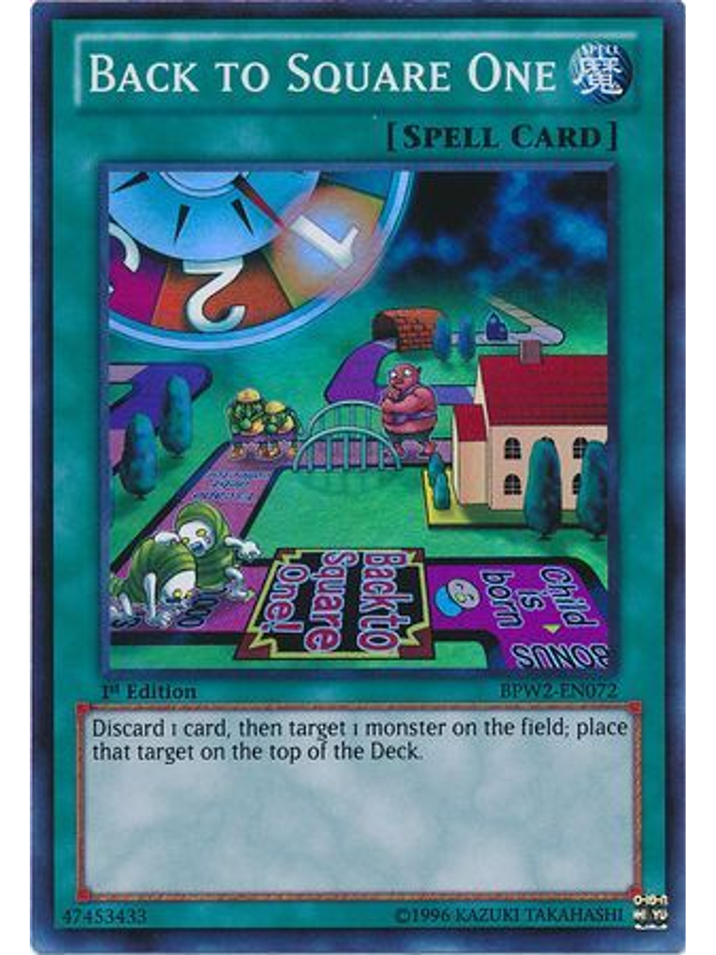 Back to Square One - BPW2-EN072 - Super Rare 1st Edition 1