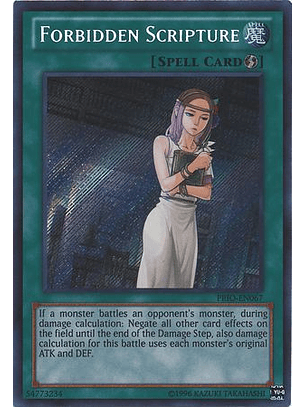 Forbidden Scripture - PRIO-EN067 - Secret Rare Unlimited