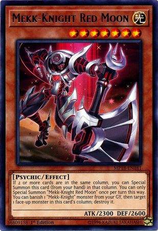 Mekk-Knight Red Moon - MP18-EN181 - Rare 1st Edition