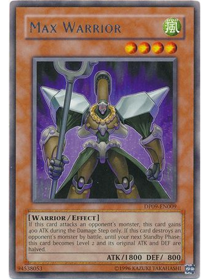 Max Warrior - DP09-EN009 - Rare Unlimited 1