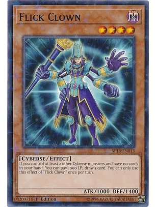 Flick Clown - SP18-EN013 - Starfoil Rare 1st Edition