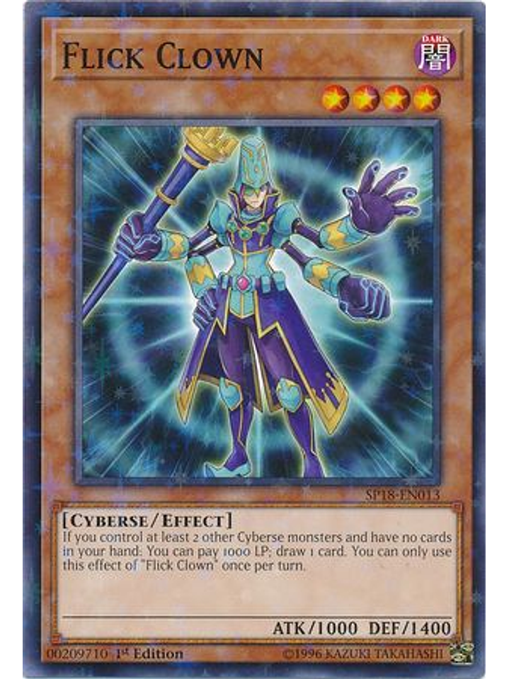 Flick Clown - SP18-EN013 - Starfoil Rare 1st Edition 1
