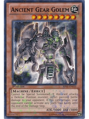 Ancient Gear Golem - BP02-EN035 - Mosaic Rare 1st Edition