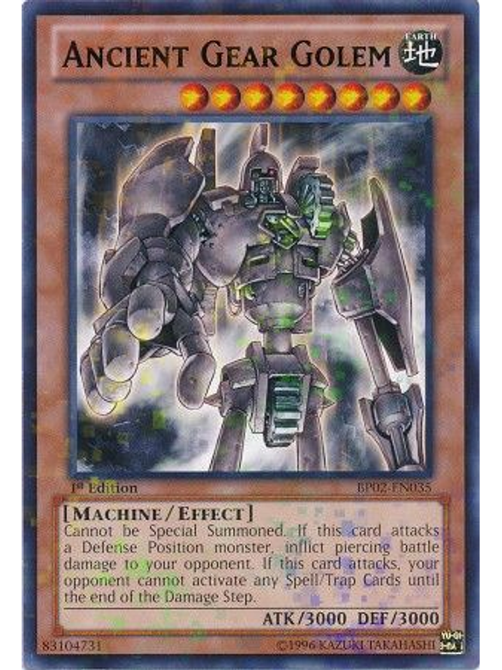 Ancient Gear Golem - BP02-EN035 - Mosaic Rare 1st Edition 1
