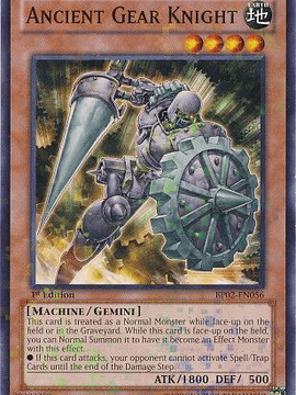 Ancient Gear Knight - BP02-EN056 - Mosaic Rare 1st Edition