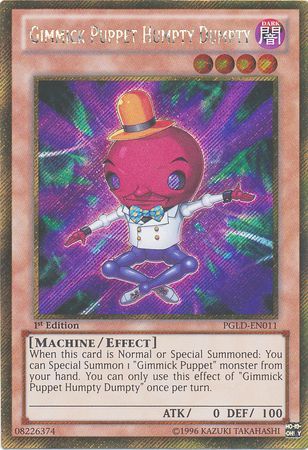 Gimmick Puppet Humpty Dumpty - PGLD-EN011 - Gold Secret Rare 1st Edition