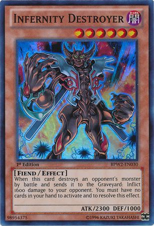 Infernity Destroyer - BPW2-EN030 - Super Rare 1st Edition