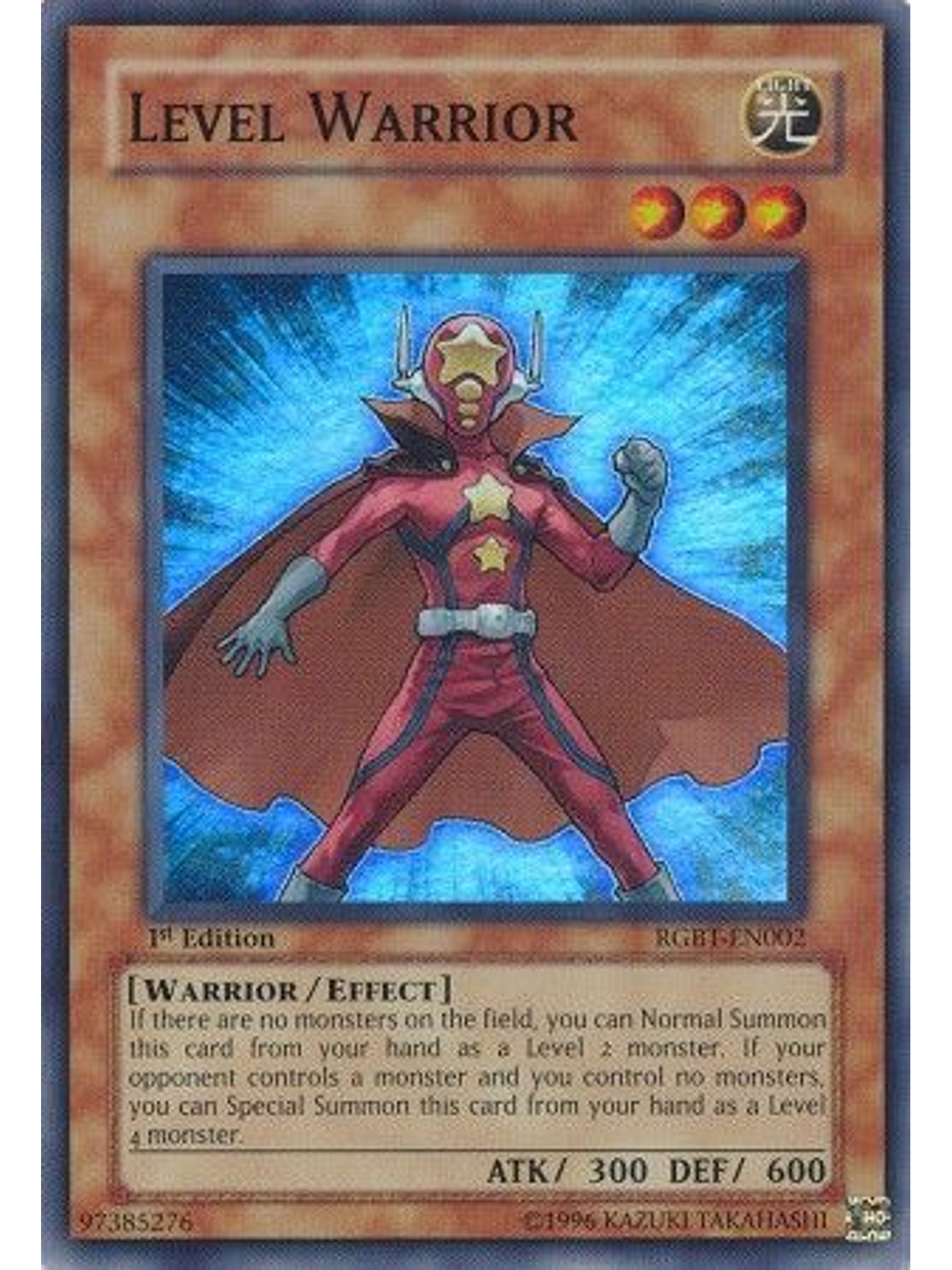 Level Warrior - RGBT-EN002 - Super Rare 1st Edition 1