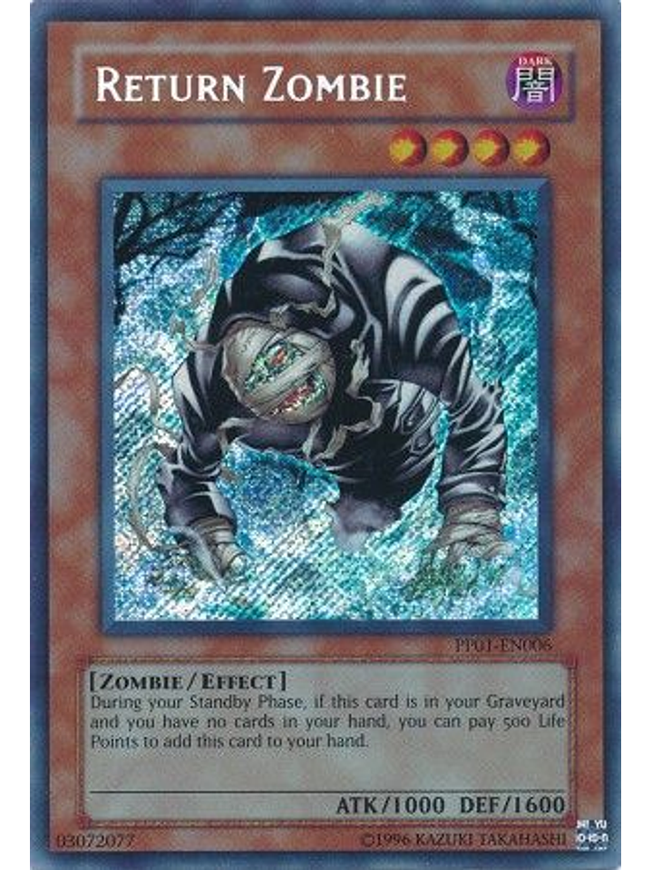 Return Zombie - PP01-EN006 - Secret Rare 1
