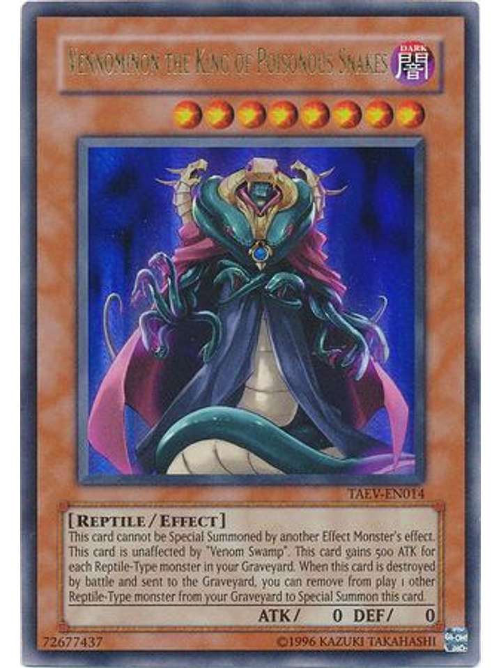 Vennominon the King of Poisonous Snakes - TAEV-EN014 - Ultra Rare Unlimited 1