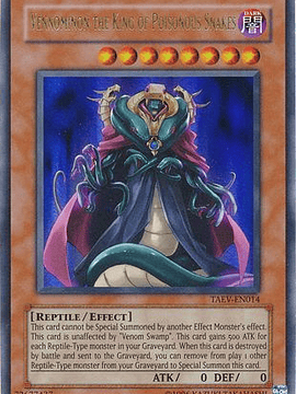 Vennominon the King of Poisonous Snakes - TAEV-EN014 - Ultra Rare Unlimited