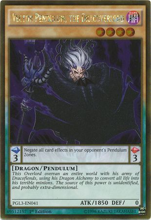 Vector Pendulum, the Dracoverlord - PGL3-EN041 - Gold Rare 1st Edition