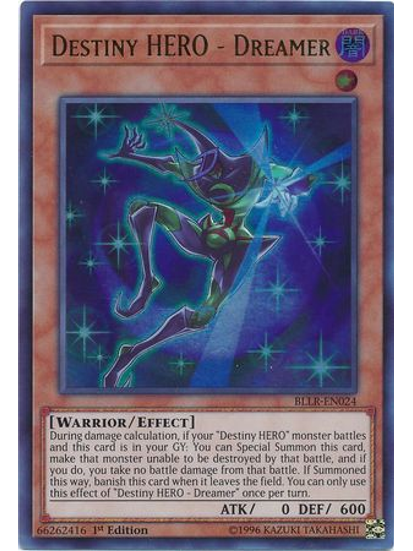  Destiny HERO - Dreamer - BLLR-EN024 - Ultra Rare 1st Edition 1