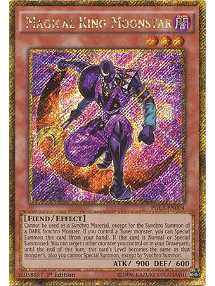 Magical King Moonstar - PGL3-EN004 - Gold Secret Rare 1st Edition