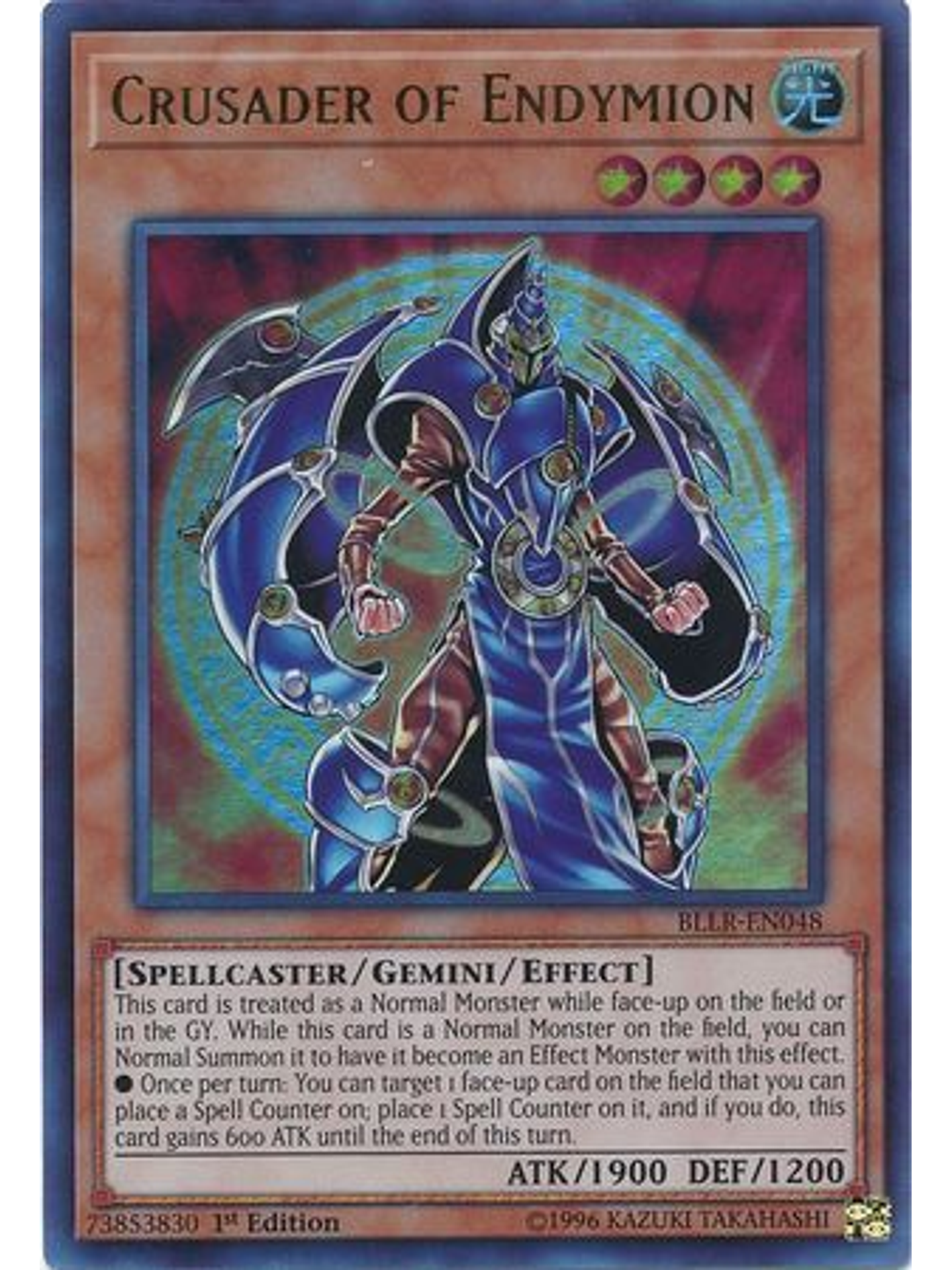 Crusader of Endymion - BLLR-EN048 - Ultra Rare 1st Edition 1