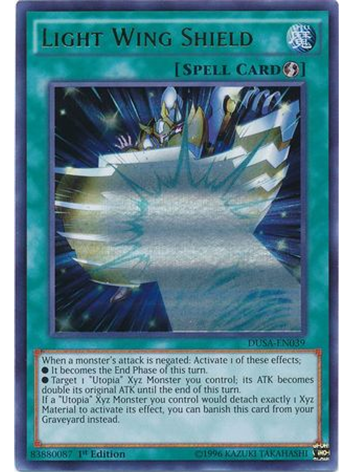Light Wing Shield - DUSA-EN039 - Ultra Rare 1st Edition 1
