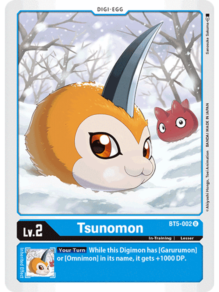 BT5-002 U Tsunomon (Digi-Egg) 1