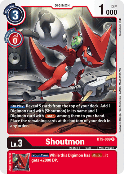 BT5-009 U Shoutmon (Digimon)
