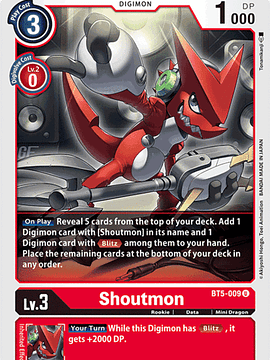 BT5-009 U Shoutmon (Digimon)