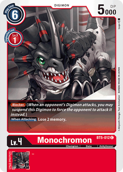 BT5-012 C Monochromon (Digimon)