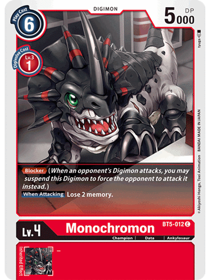 BT5-012 C Monochromon (Digimon) 1