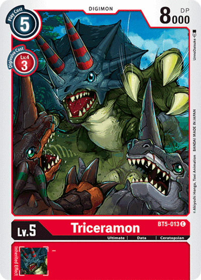 BT5-013 C Triceramon (Digimon)