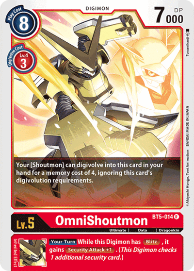 BT5-014 R OmniShoutmon (Digimon)
