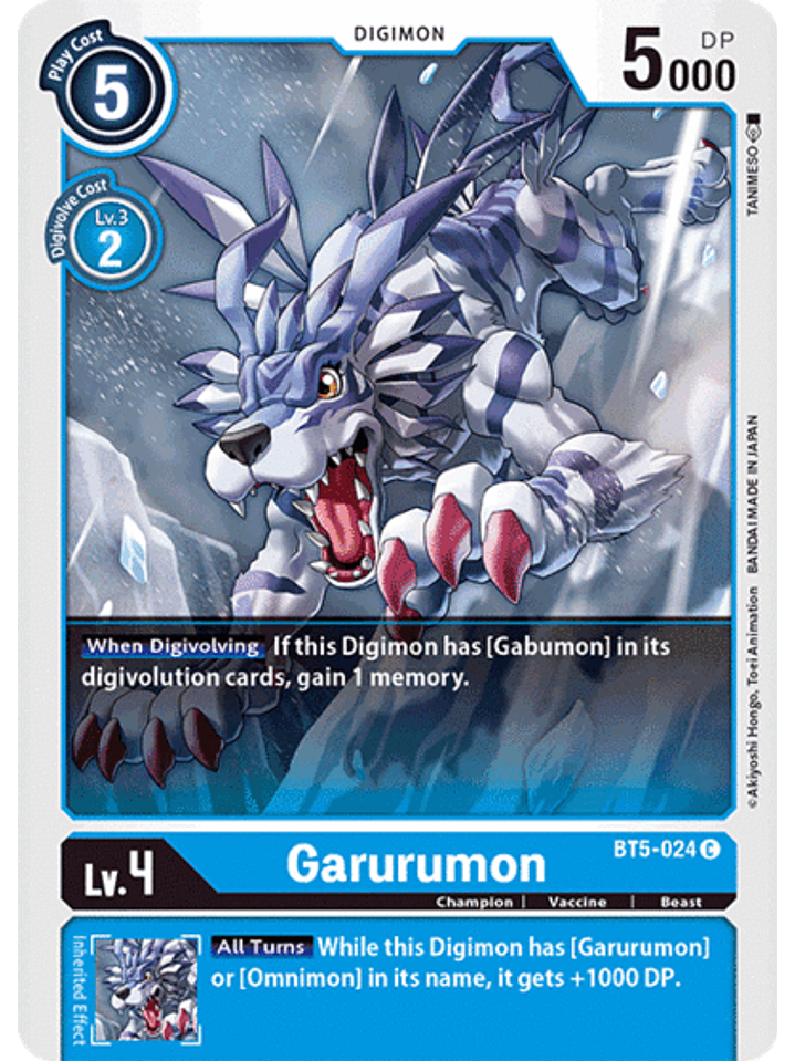 BT5-024 C Garurumon (Digimon) 1