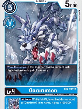 BT5-024 C Garurumon (Digimon)