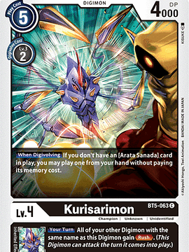 BT5-063 C Kurisarimon (Digimon)