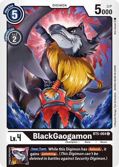 BT5-064 C BlackGaogamon (Digimon)