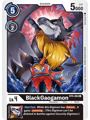 BT5-064 C BlackGaogamon (Digimon)