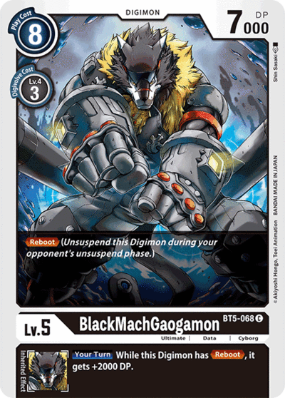 BT5-068 C BlackMachGaogamon (Digimon)