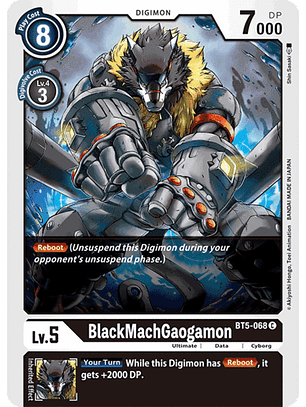 BT5-068 C BlackMachGaogamon (Digimon)